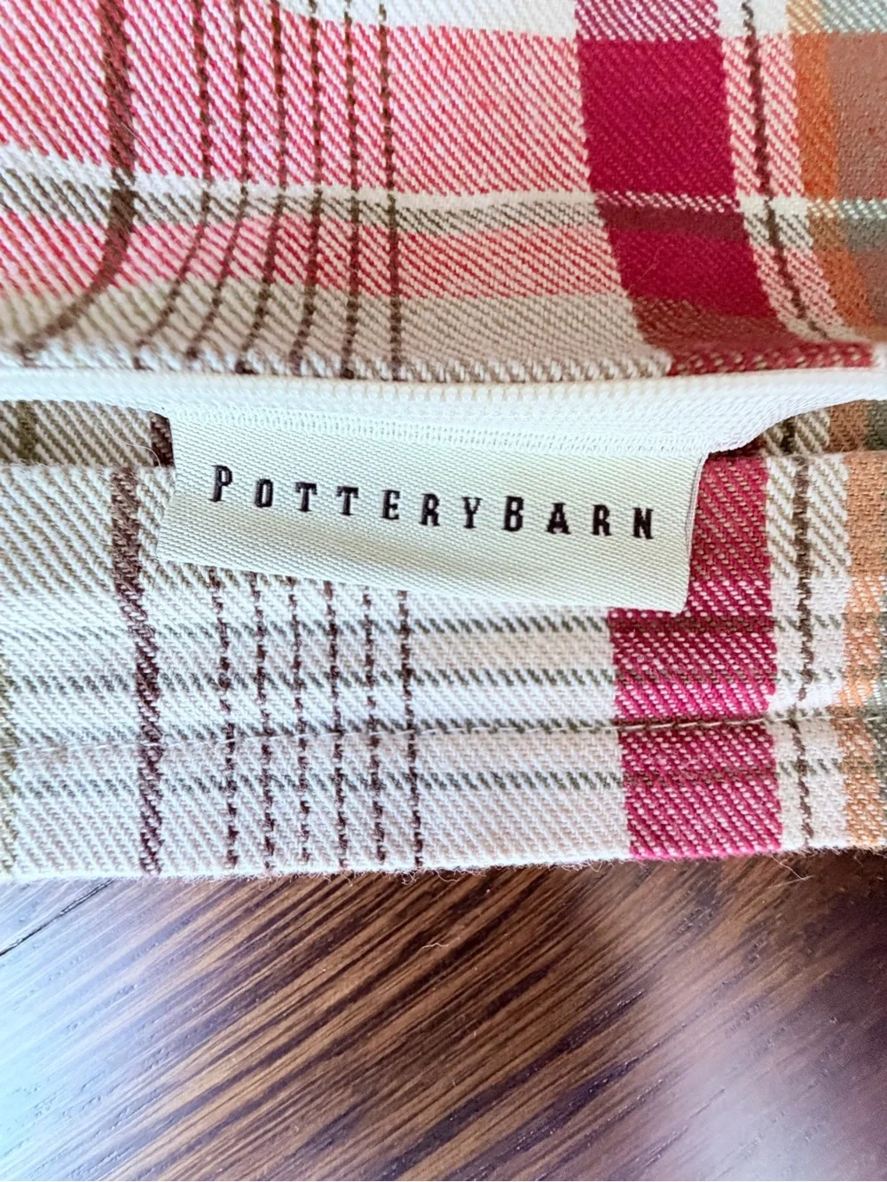 Pottery Barn soft plaid